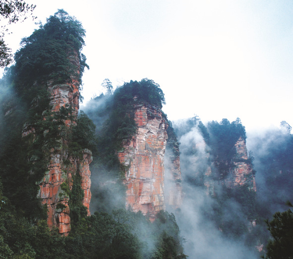 赤水丹霞第一园:五柱峰