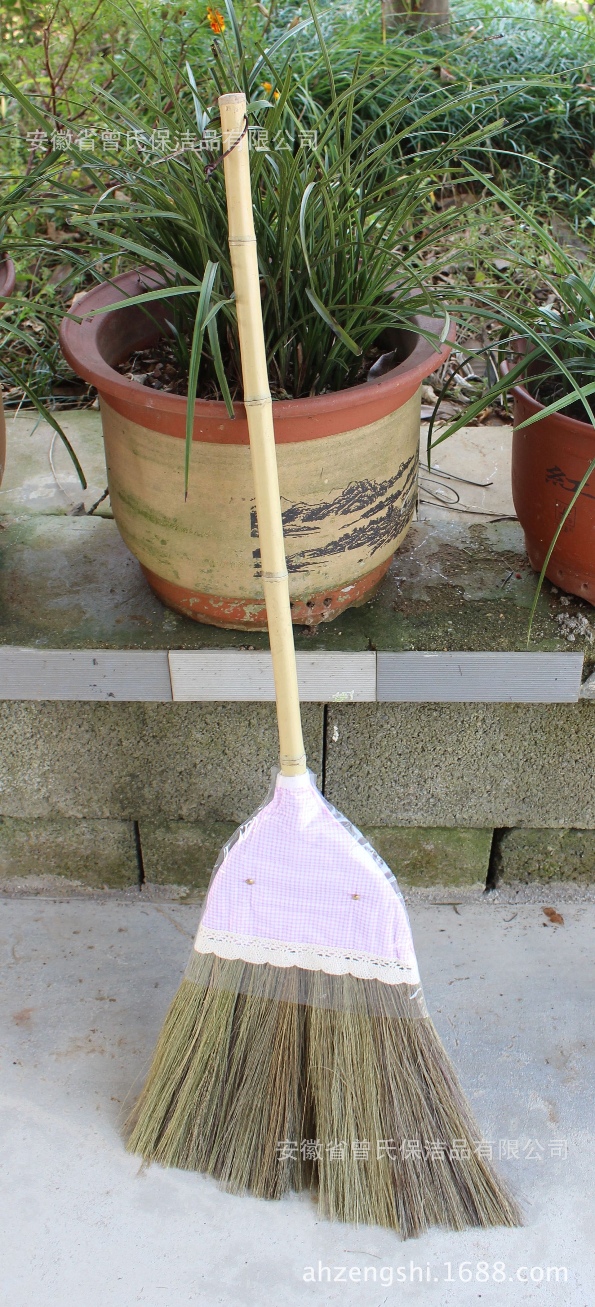 田园包布芒草扫把芒草扫帚 木地板扫把不沾毛头发 软毛扫帚笤帚