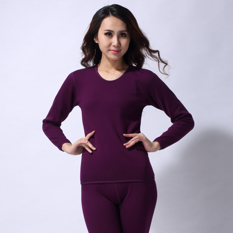 16年爆款老爷车223羊毛绒木代尔纯色保暖内衣