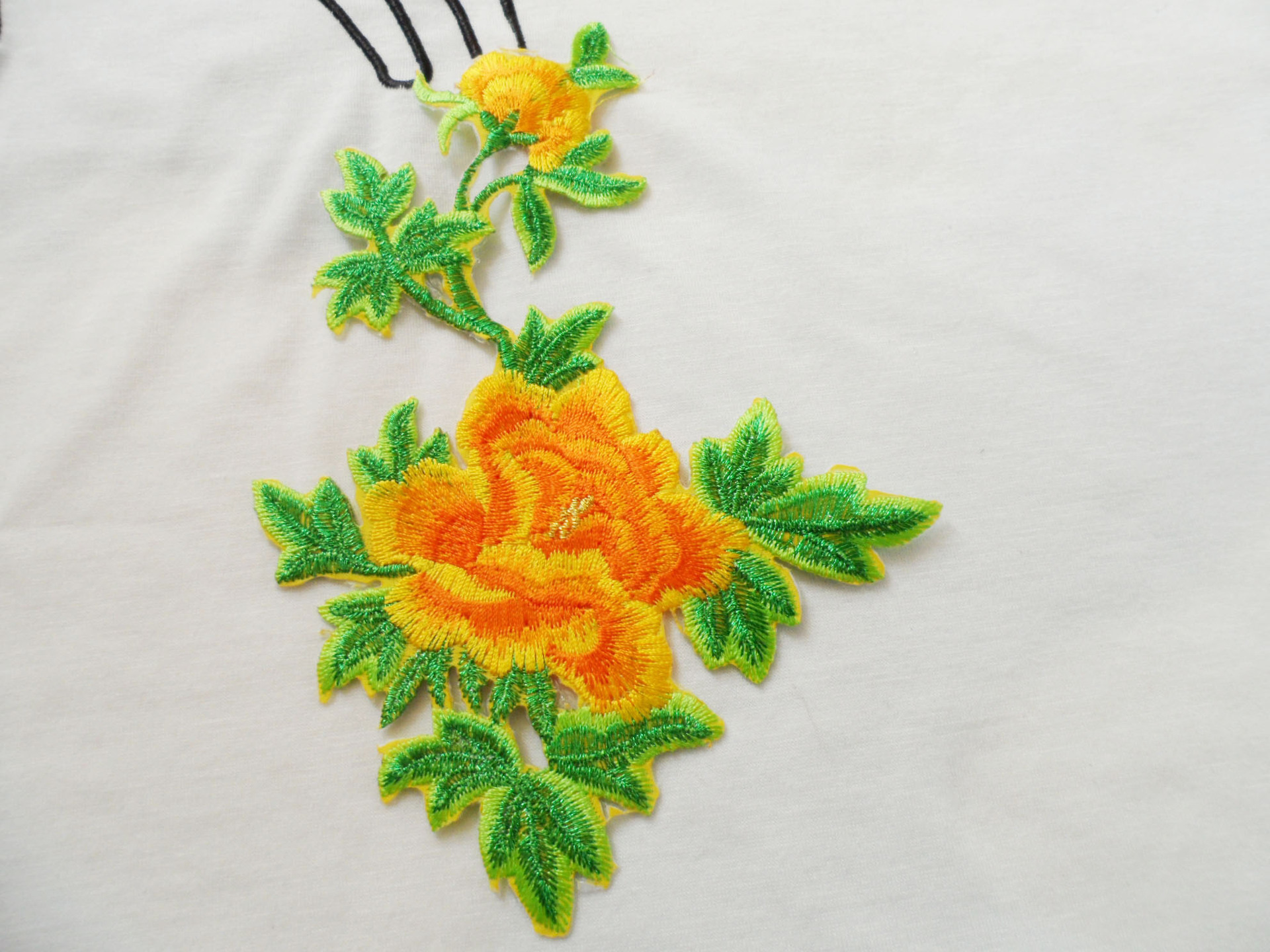 厂家diy服装辅料电脑刺绣花贴烫熨 裙摆贴花 礼服补丁袖口布贴