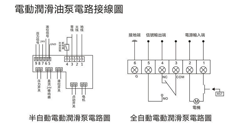 液压油泵接线图图片