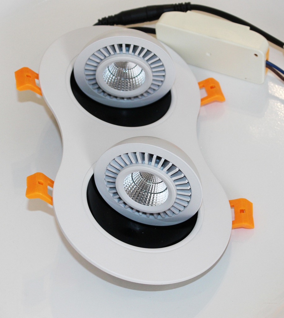 720度全方位旋转 商照专家 厂家直销 双头cob太极筒灯 新款