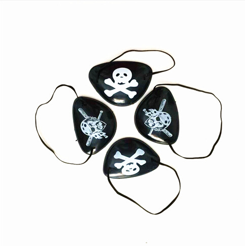 海盗眼罩 万圣节道具 面具化妆舞会加勒比海盗配饰独眼龙面罩7g