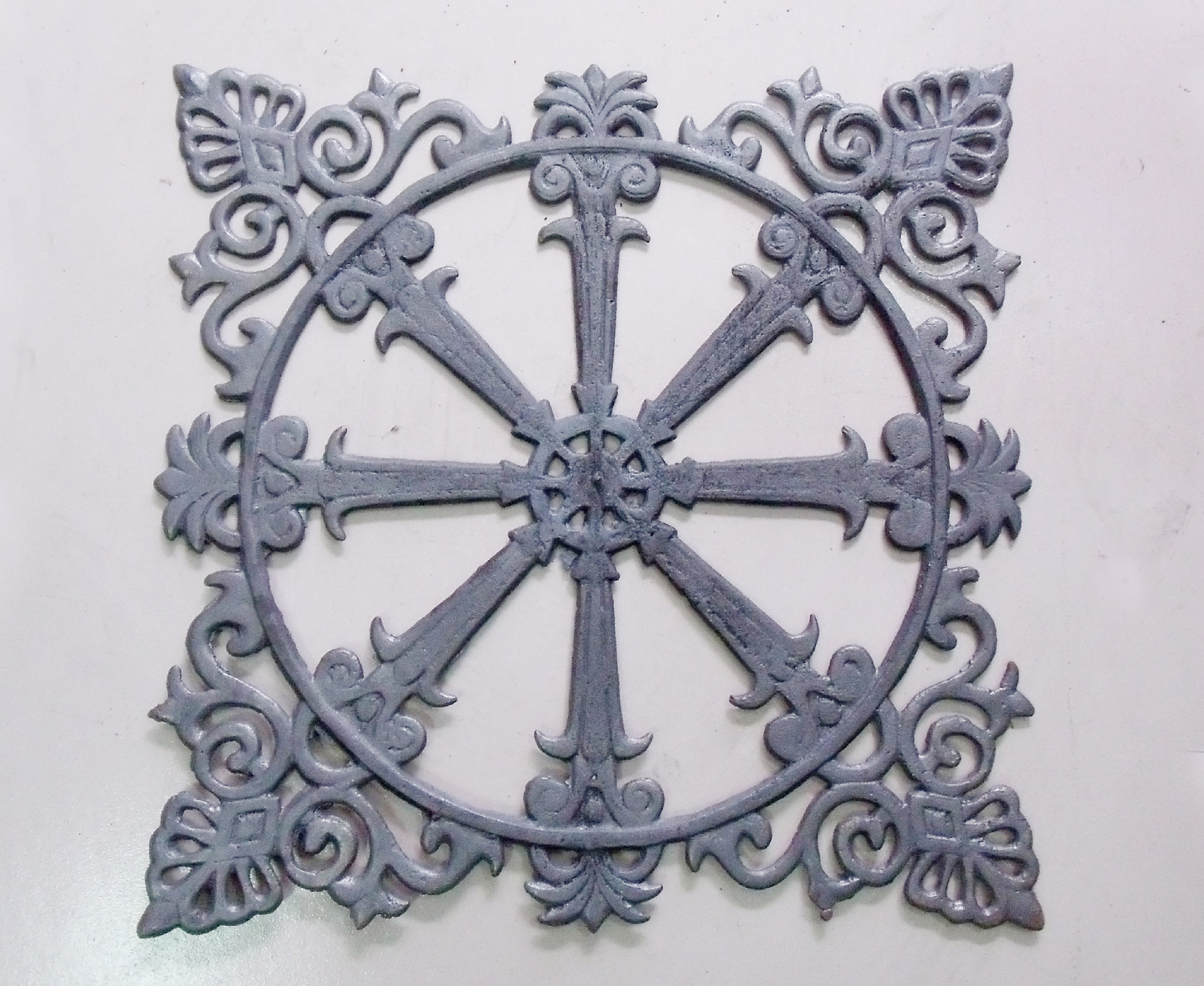 铁艺大门配件 铁艺围栏 福字 铸铁米字花 规格600*600 型号1034