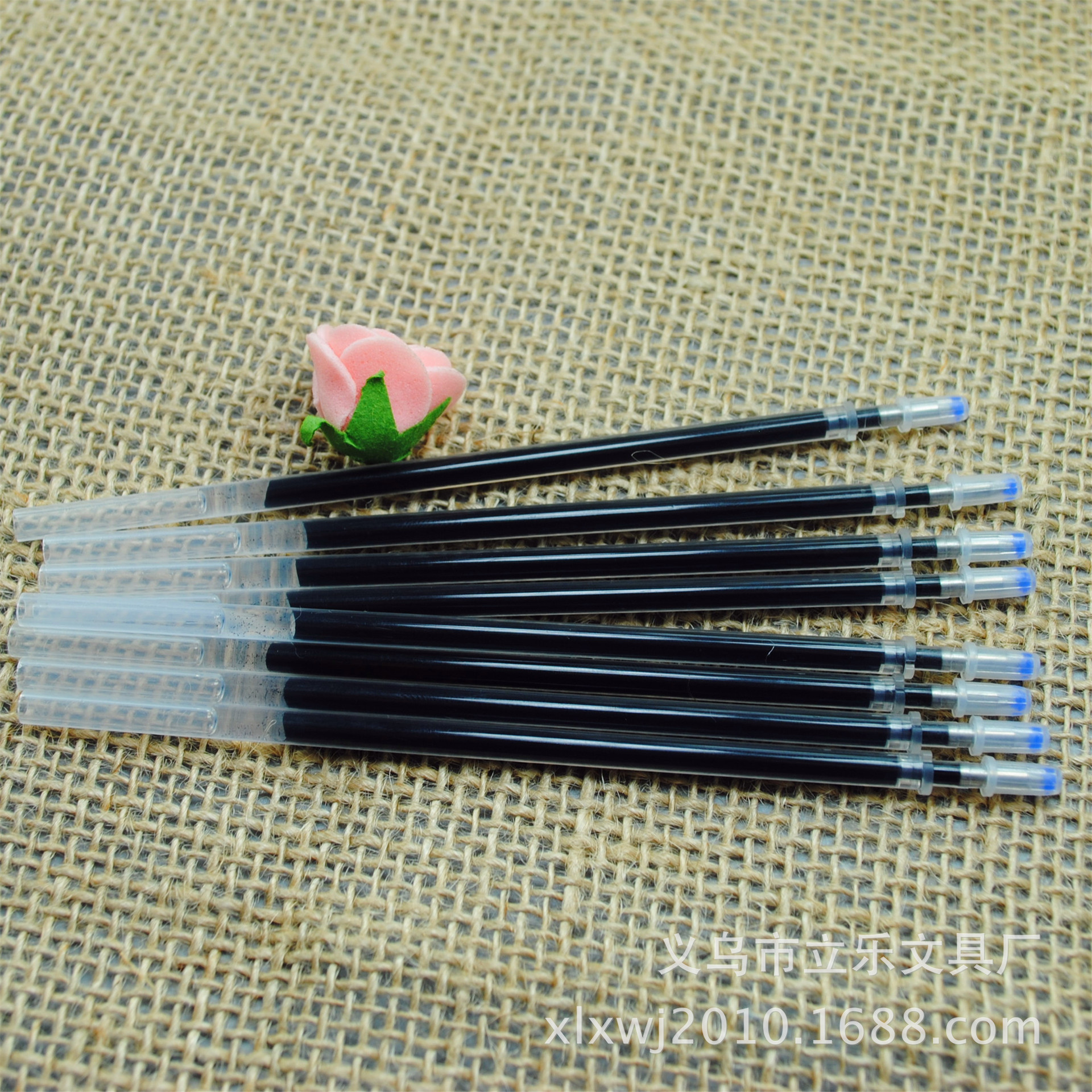 厂家批发0.5mm中性笔芯出墨匀不干头超