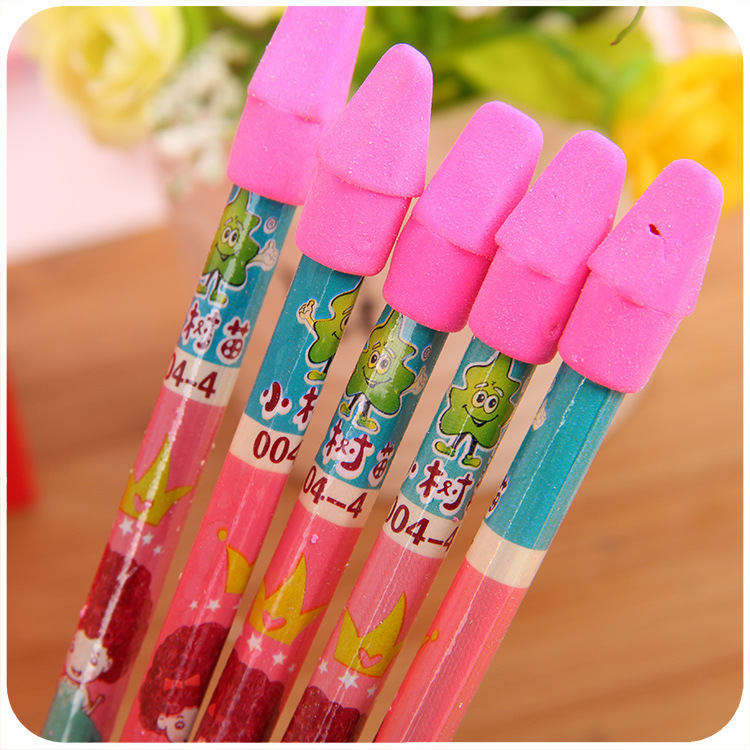 f067 一元5支大头铅笔 工艺笔hb铅笔 热转印膜 热收缩膜铅笔