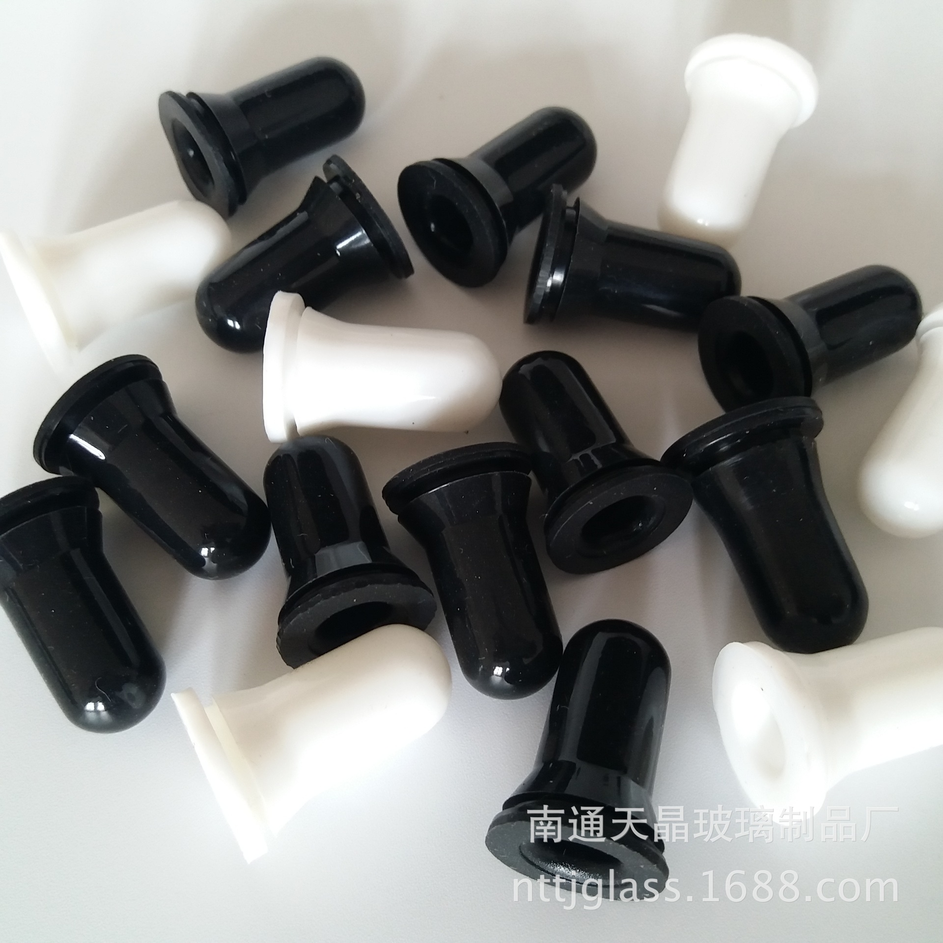 滴管丁晴胶胶头 精油瓶滴管硅胶胶头 黑白彩色硅胶滴管胶帽