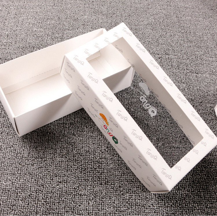 厂家直销 精美折叠袜子盒 pvc包装盒 天窗精美 高档pvc包装盒