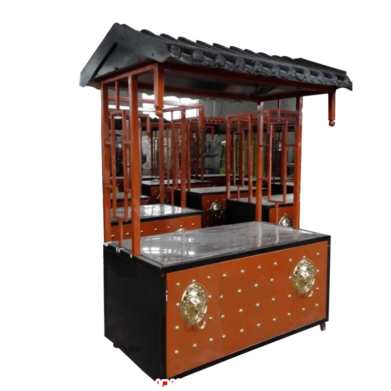 仿古手推小吃车传统小吃糖葫芦驴打滚切糕酸梅汤等等