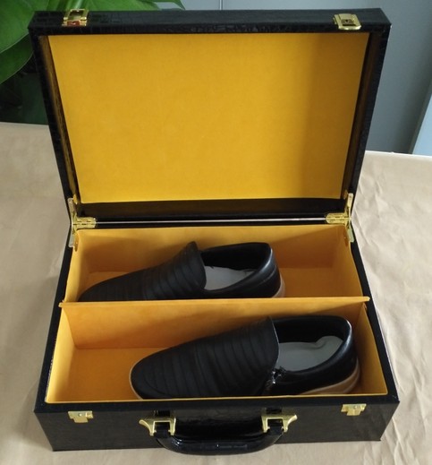 厂家现货供应精美欧式鳄鱼纹皮盒高档pu皮鞋盒大牌鞋盒腰带套盒鄂