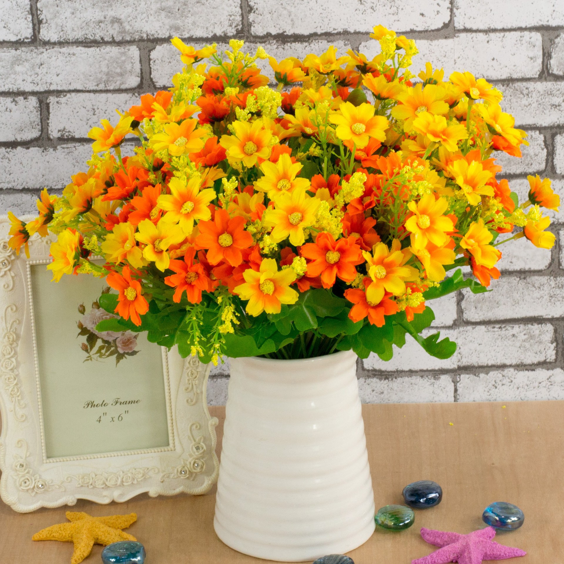 仿真花跳舞兰小花28头跳兰菊家居装饰客厅摆放绢花特价批发