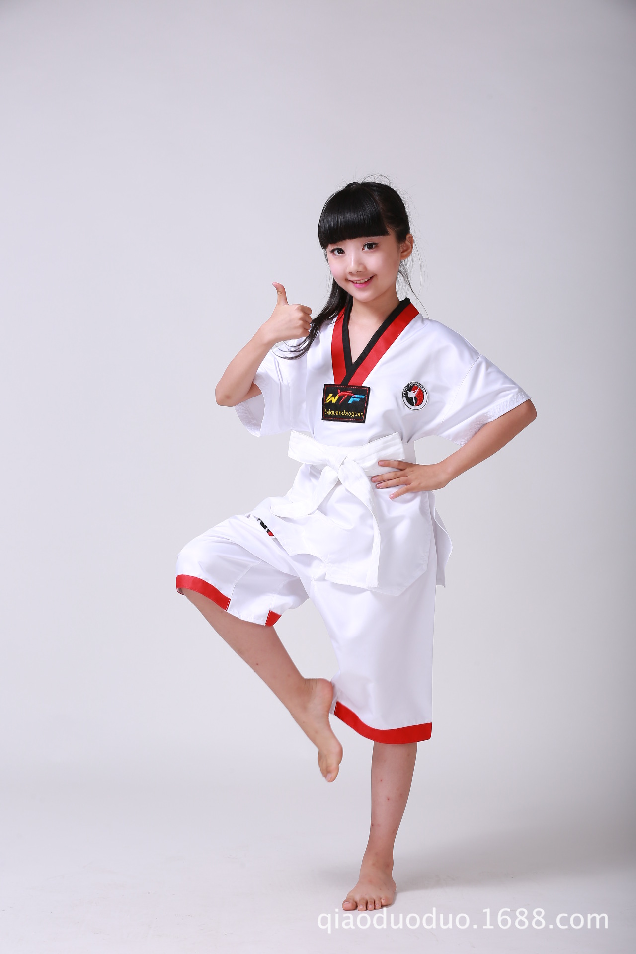 跆拳道服装练功服儿童成人训练服夏季透气男女款长袖短袖表演服