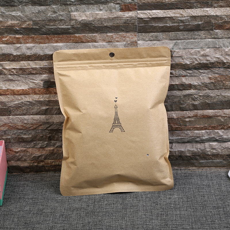 牛皮纸内裤棉袜子包装袋服装袋内衣睡衣丝袜定做凹印复合袋子定制