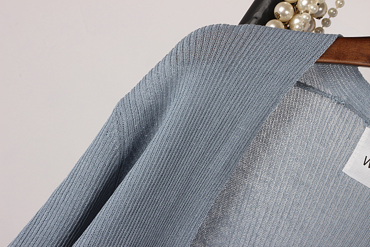 冰麻开衫女代发2016夏季薄款七分袖针织防晒空调衫女式外搭披肩