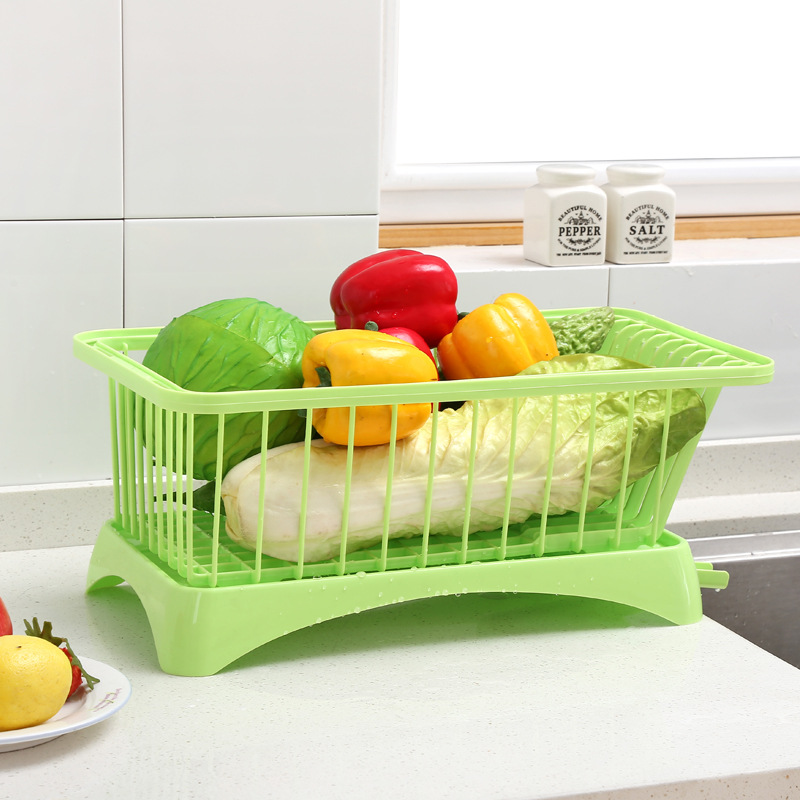 塑料沥水碗架 多功能餐具收纳架 厨房碗筷置物架 加厚升级版碗架