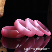 粉猫眼石手镯 手链  女款水晶饰品 甜美