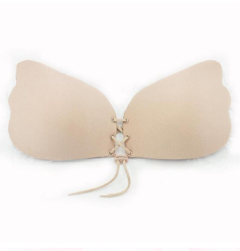 nubra拉拉女神胸贴乳贴羽翼捆绑式硅胶隐形文胸婚纱隐形内.