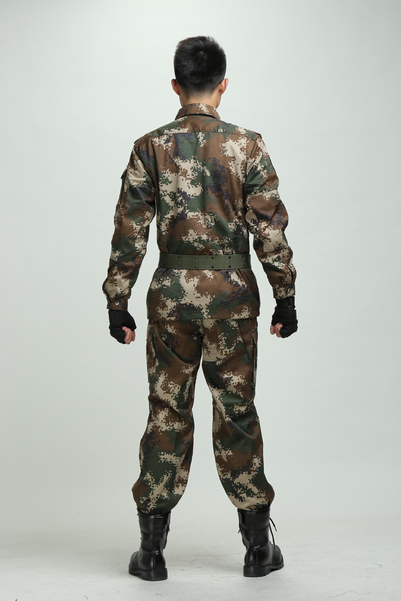 正品消防荒漠迷彩服冬季作训服静电丝新式军迷耐磨长袖迷彩套装