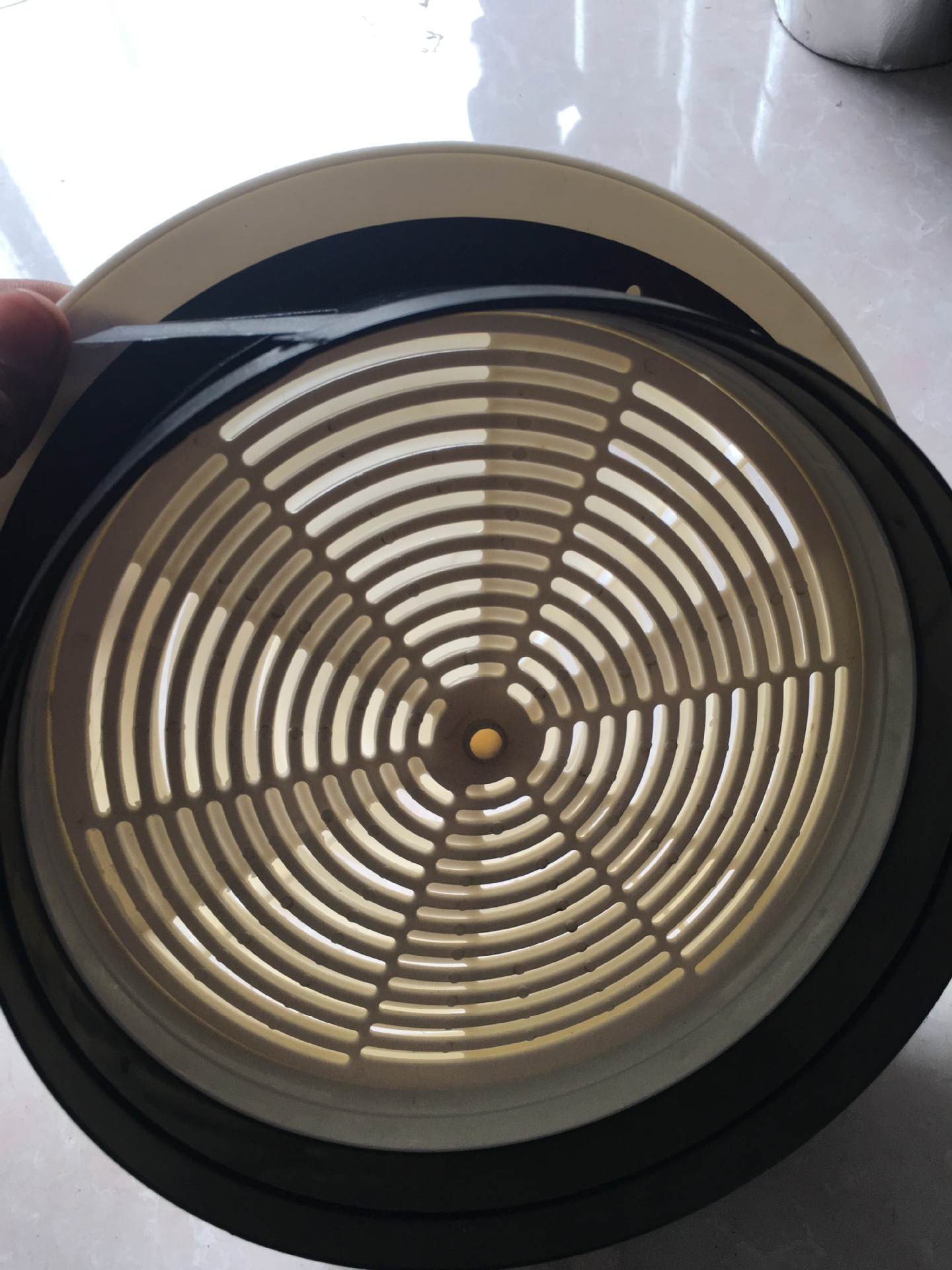 新风系统 abs新风口圆形可调通风口塑料空调出风口装饰百叶风口