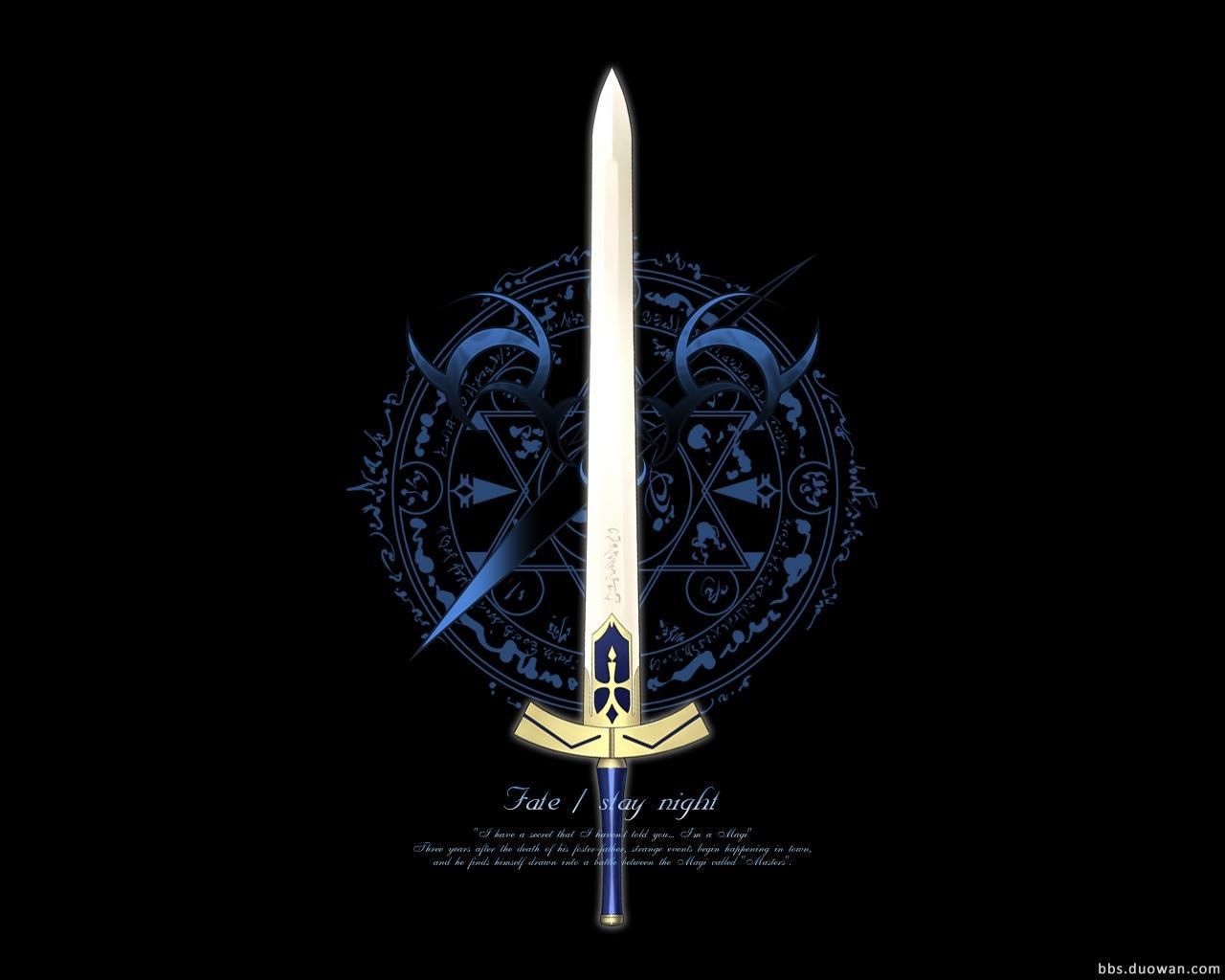 石中剑 fate命运之夜长夜誓约黑胜利剑黄金之剑1:1全金属未开刃