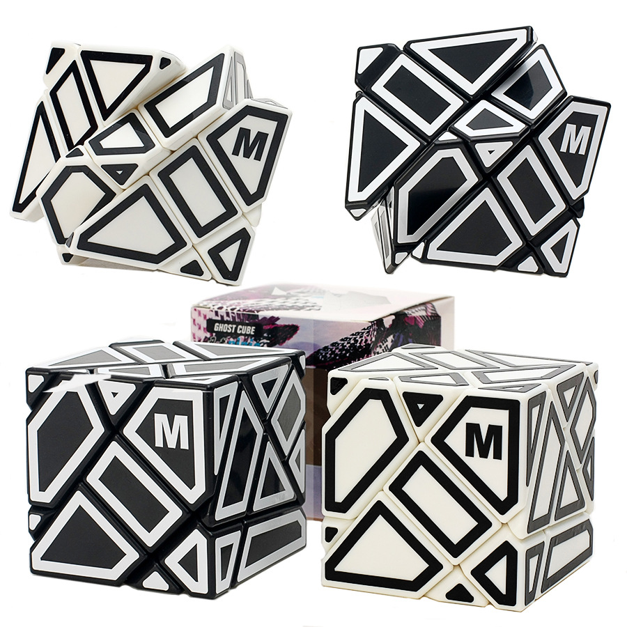 忍者三阶鬼魔镂空贴纸三阶异形魔方ghos