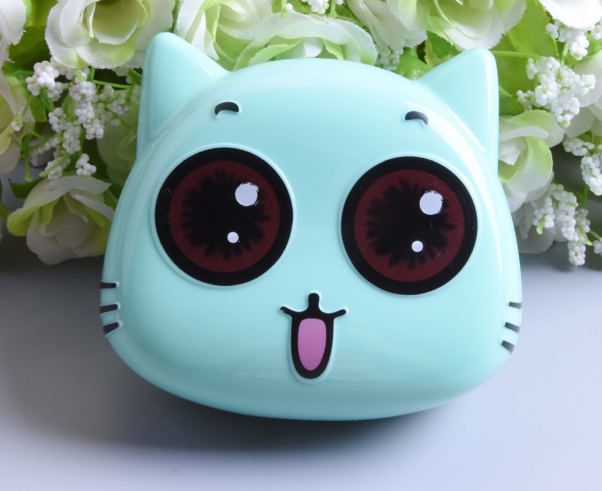 供应kd052隐形眼镜盒 卡通造型护理盒套装 伴侣盒