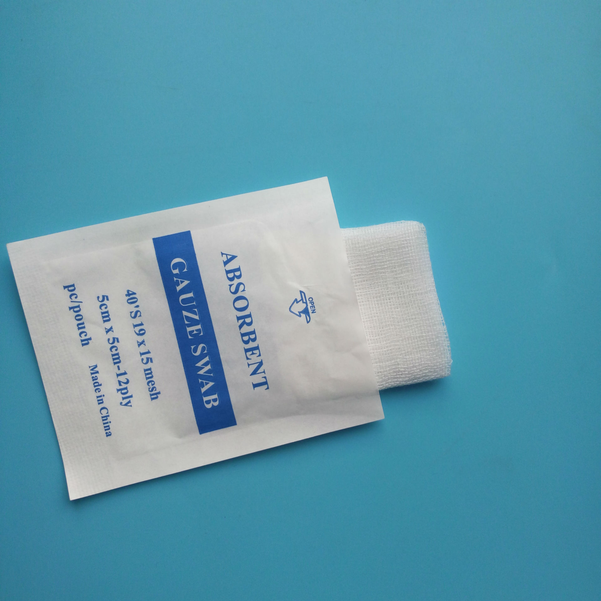 供应医用无菌纱布块脱脂纱布片55cm8ply无纺布片