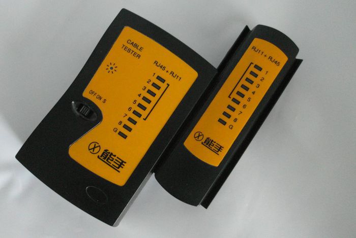 多功能网络测试仪工具 rj45rj11电话线网线测试仪测线器批发