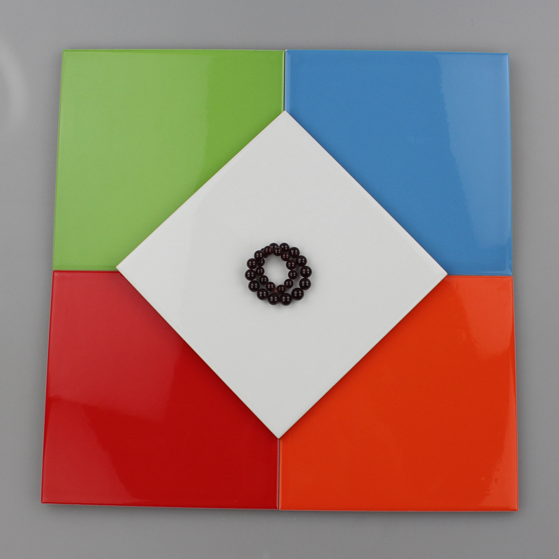 150x150mm欧美风彩色釉面砖 国内国外工程特价亮光彩釉艺术瓷砖