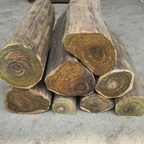 正宗印尼加里曼丹花奇楠木料原木圆料花奇楠佛珠料手串料雕刻料【大图