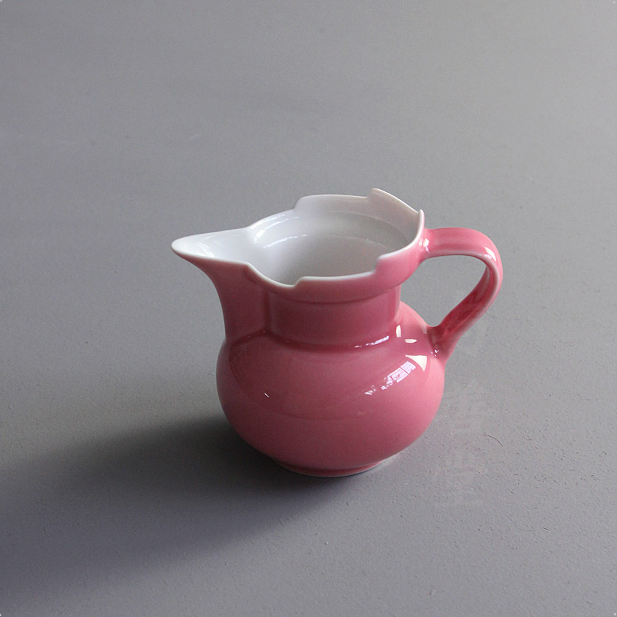 玄远 桃红釉僧帽公杯 匀杯 公道杯 手工陶瓷茶海 功夫茶具 茶道