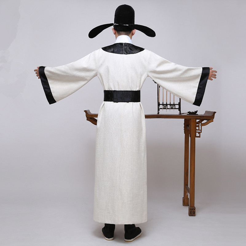 圆领袍唐代古装汉服男李白杜甫诗人服装端午节屈原书生话剧批发