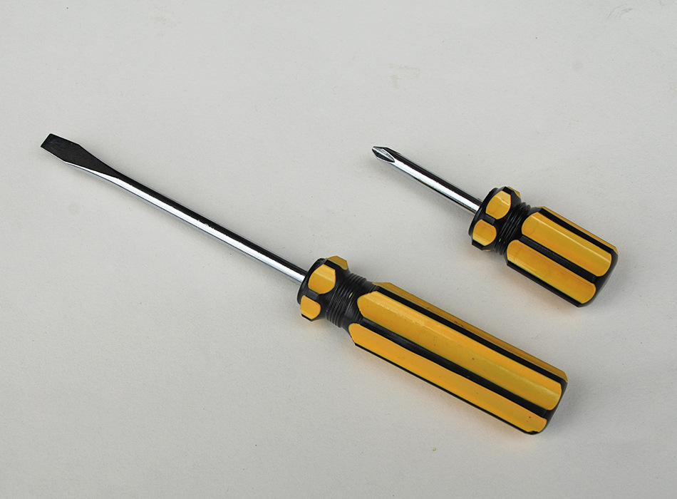 【拿样】萝卜头透明柄螺丝刀螺丝批短把多功能  -字两用换头起子