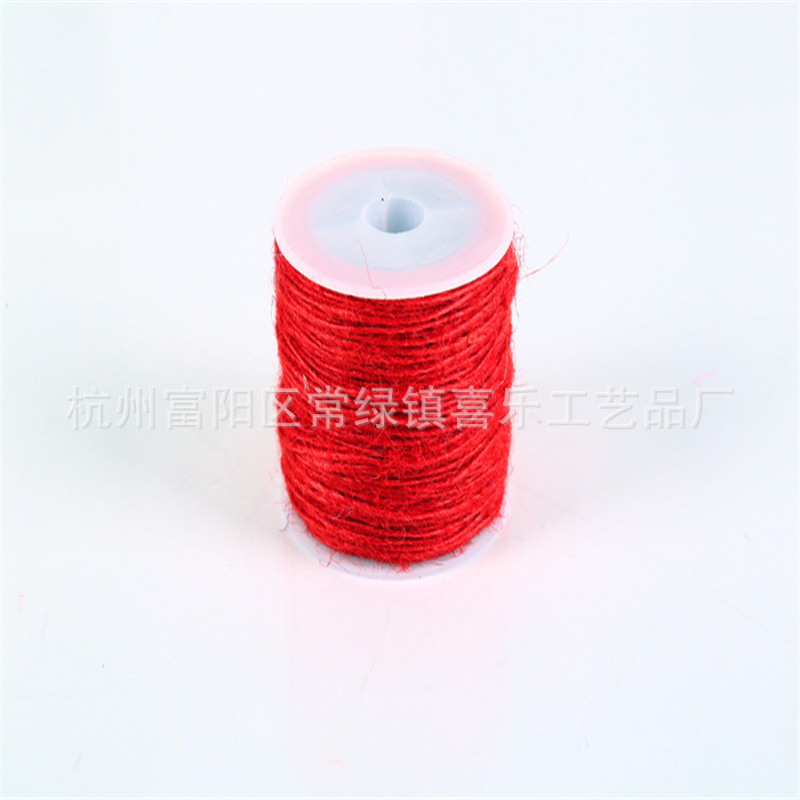 1mm Color Single Strand Fine Hemp Thread Kindergarten Handicraft DIY Material Hemp Rope 16 Color 50 M