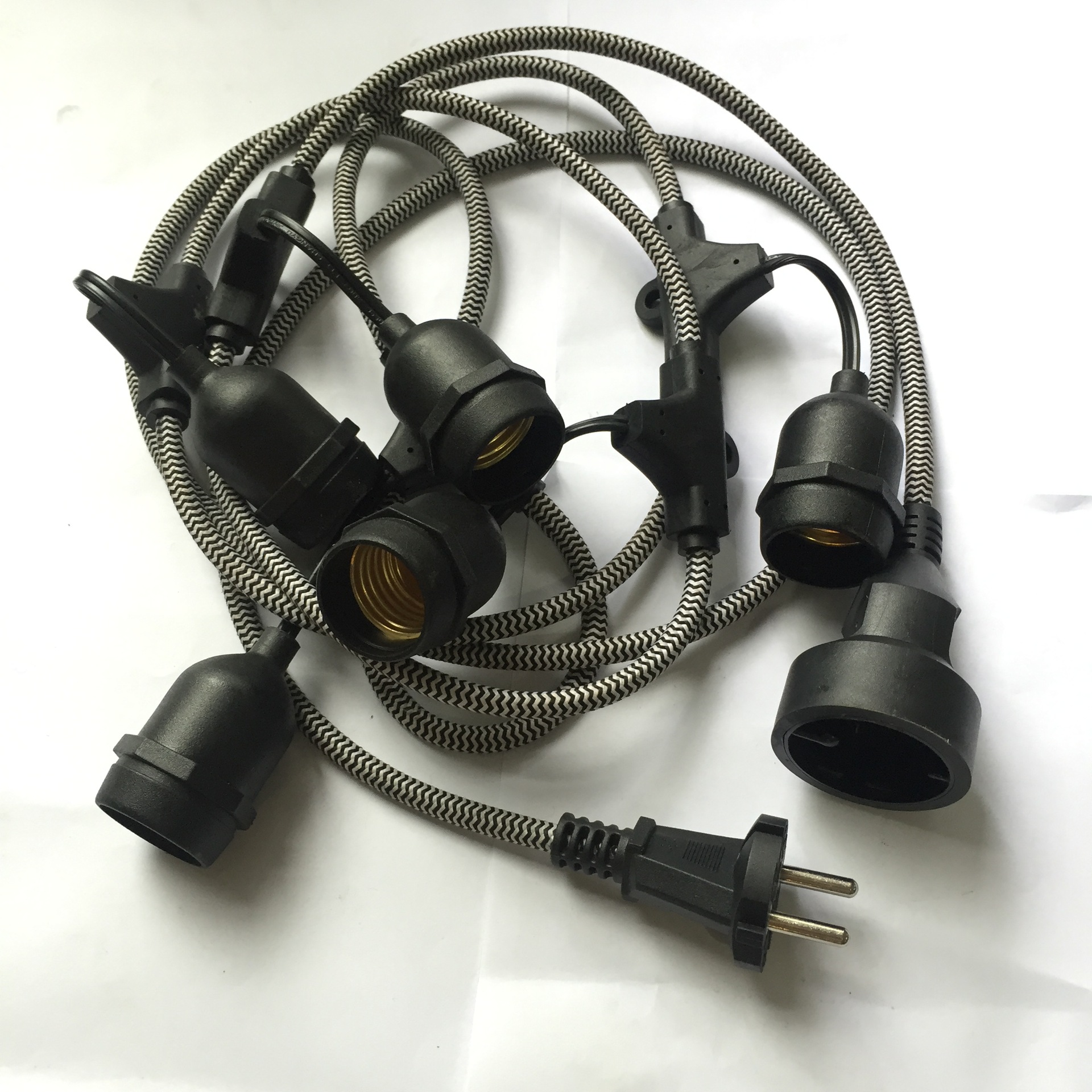 欧式二芯e26/e27防水灯头线 欧式二芯e26/e27防水灯串线