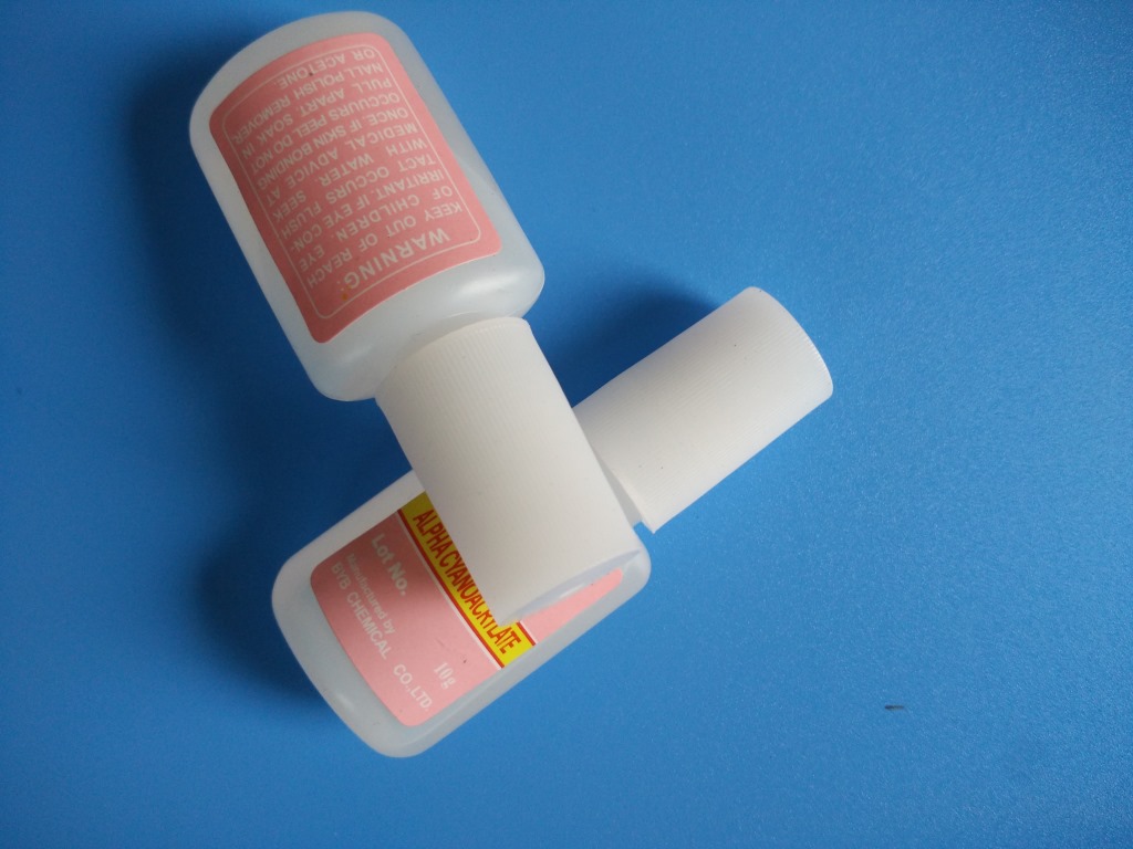 美甲胶水nail glue 指甲片胶水 钻饰品胶 贴甲片平头带刷