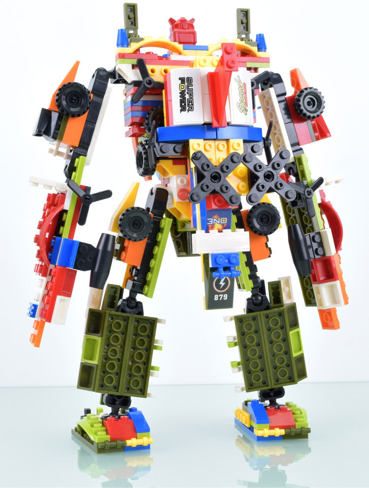 美叻高81106机器人17种变形宇宙金刚4合1diy拼装拼插积木玩具