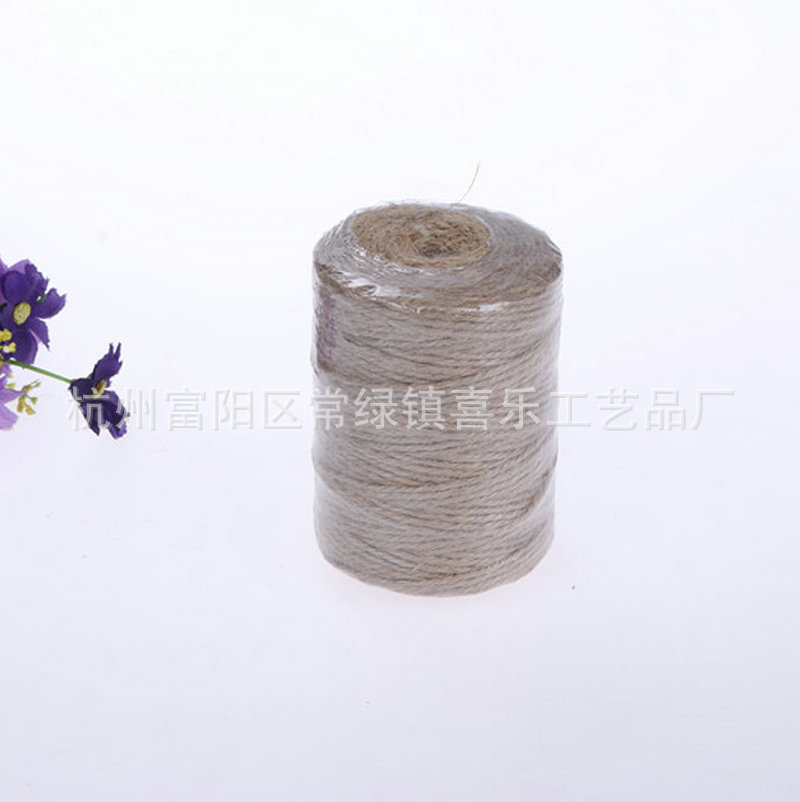 DIY Handmade Manila Rope Wholesale 3-Strand Hemp Rope Factory Wholesale 100 M 3mm Thick Vintage Ornament Hemp Rope