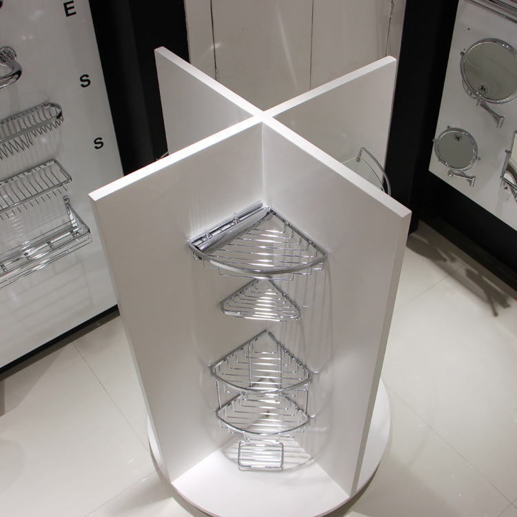 高档烤漆展示柜 浴产品展示架 可移动旋转展示挂架龙头展板展架