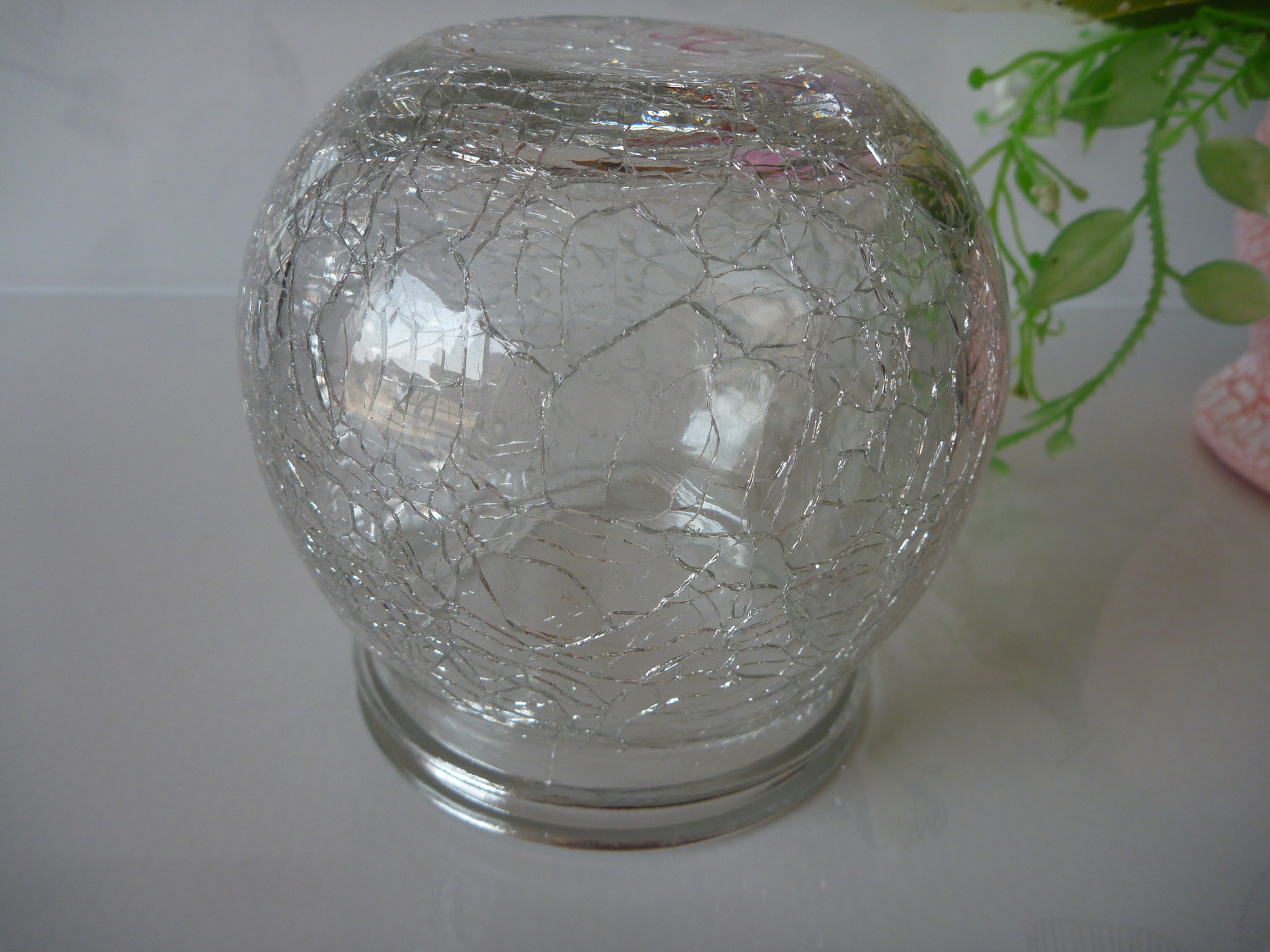 球型冰裂玻璃灯罩 裂纹玻璃灯罩 定做玻璃瓶 新款玻璃灯罩玻璃瓶