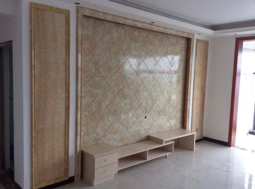 厂家直销 内乡天然米黄玉背景墙 定制装饰背景墙