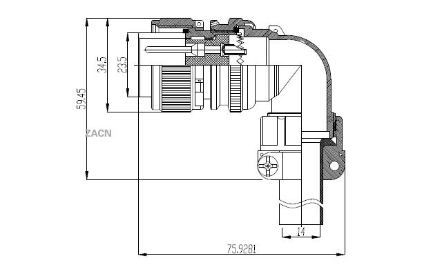 6芯3108-18s-12美军标5015(gjb-600)系列防水航空插头
