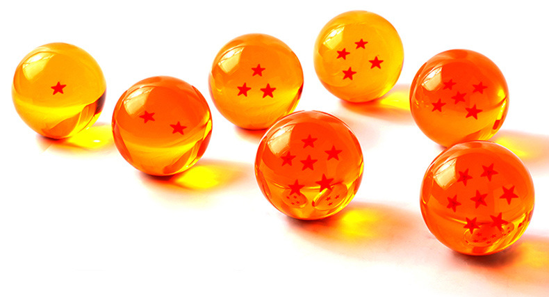 动漫周边七龙珠中号7颗水晶球龙珠一套神龙礼盒装手办模型