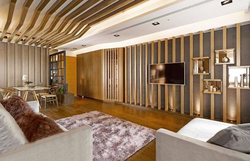 【生态木木条】生态木电视背景墙&mdash;让健康环保走进家