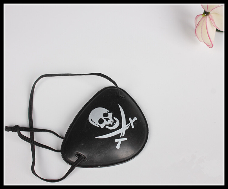 节假日装饰cos演出表演化妆塑料单海盗眼罩 独眼龙眼罩新奇礼品