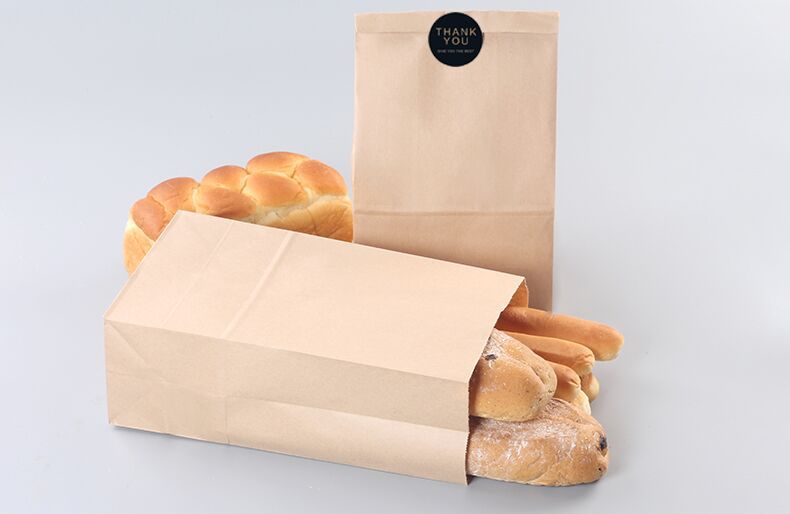 高低口尖底开窗吐司面包烘焙包装外带打包牛皮纸袋 食品包装袋