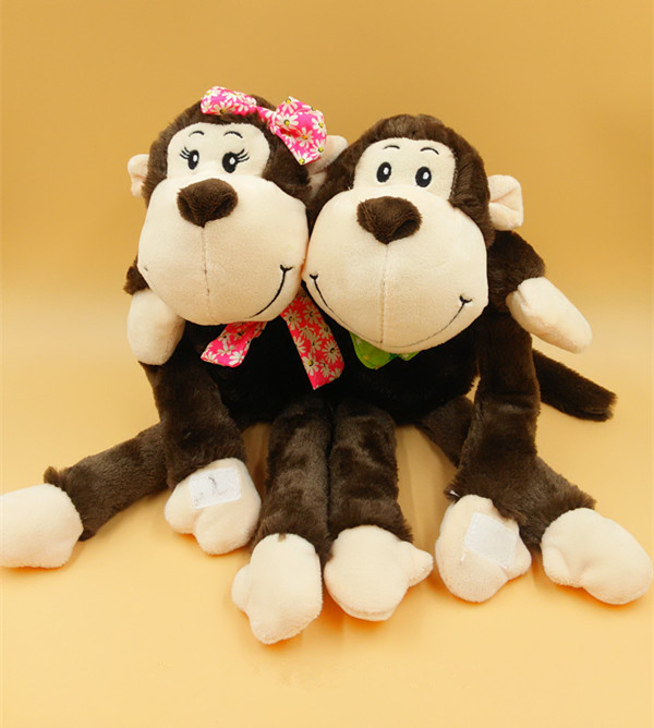 情侣猴子公仔毛绒玩具创意抱枕布娃娃情人节送女生小礼物批发定制