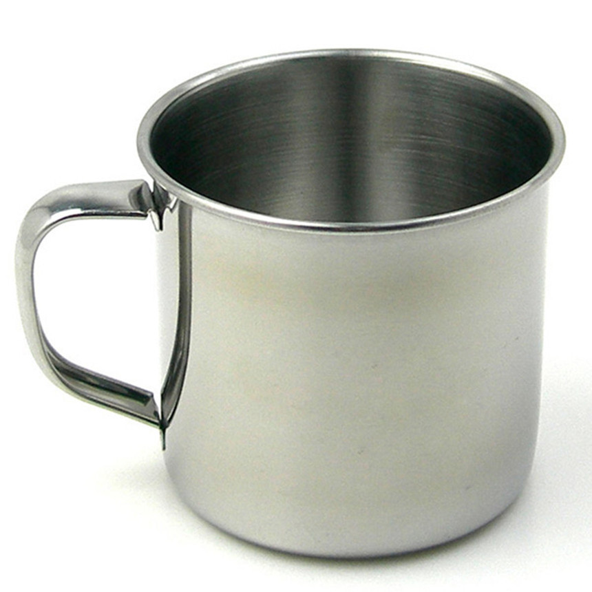 潮州不锈钢日用百货不锈钢铁04厚带盖口杯不带盖开水杯礼品水杯