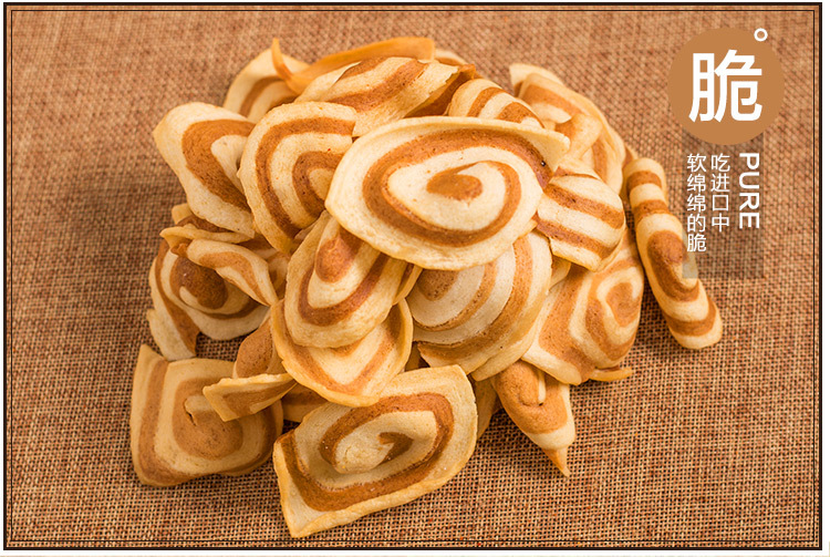 传统油炸猫耳朵饼干168g 易拉罐装食品零食微信热卖一件代发批发