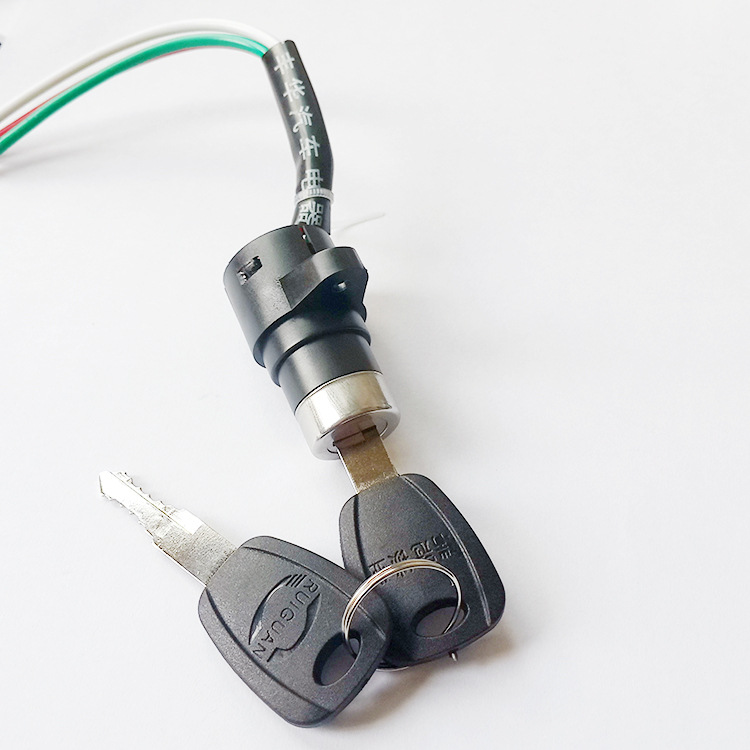 电动车电源锁电门锁小头锁小头三线三孔小包车钥匙启动锁厂家批发